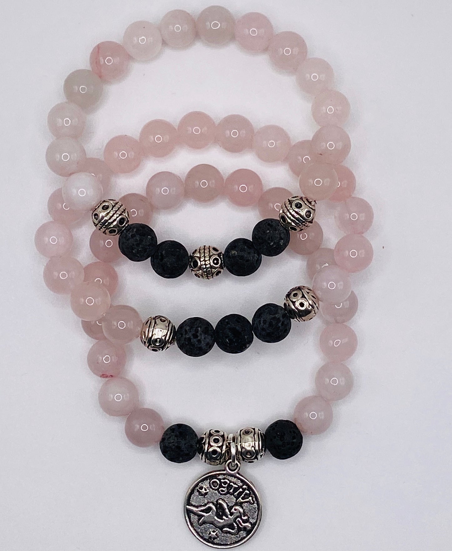 Rose Quartz Zodiac Aromatherapy Diffuser Bracelet