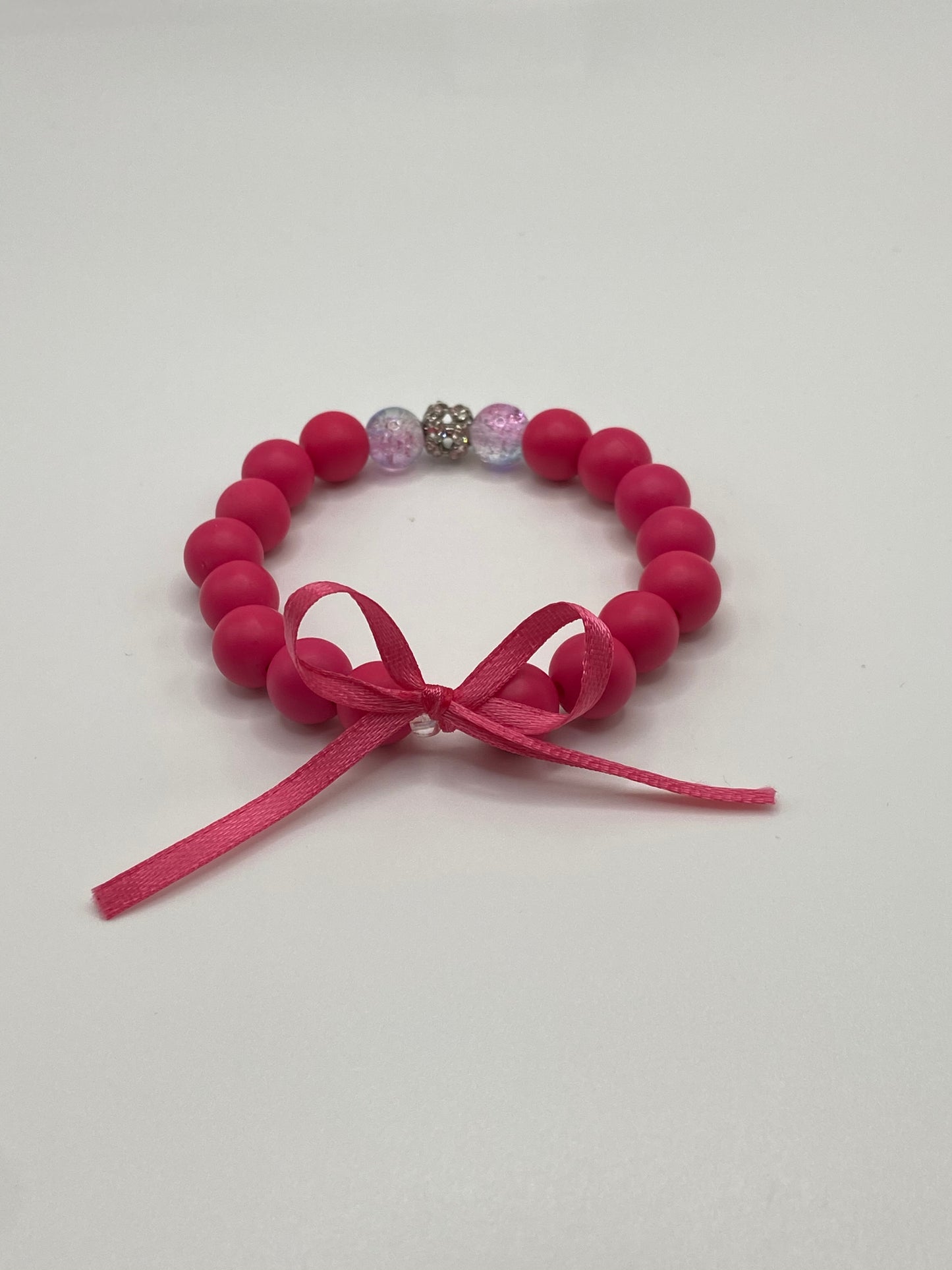 Children's Bling Thin Ribbon Bracelet ( Touched By Promise)