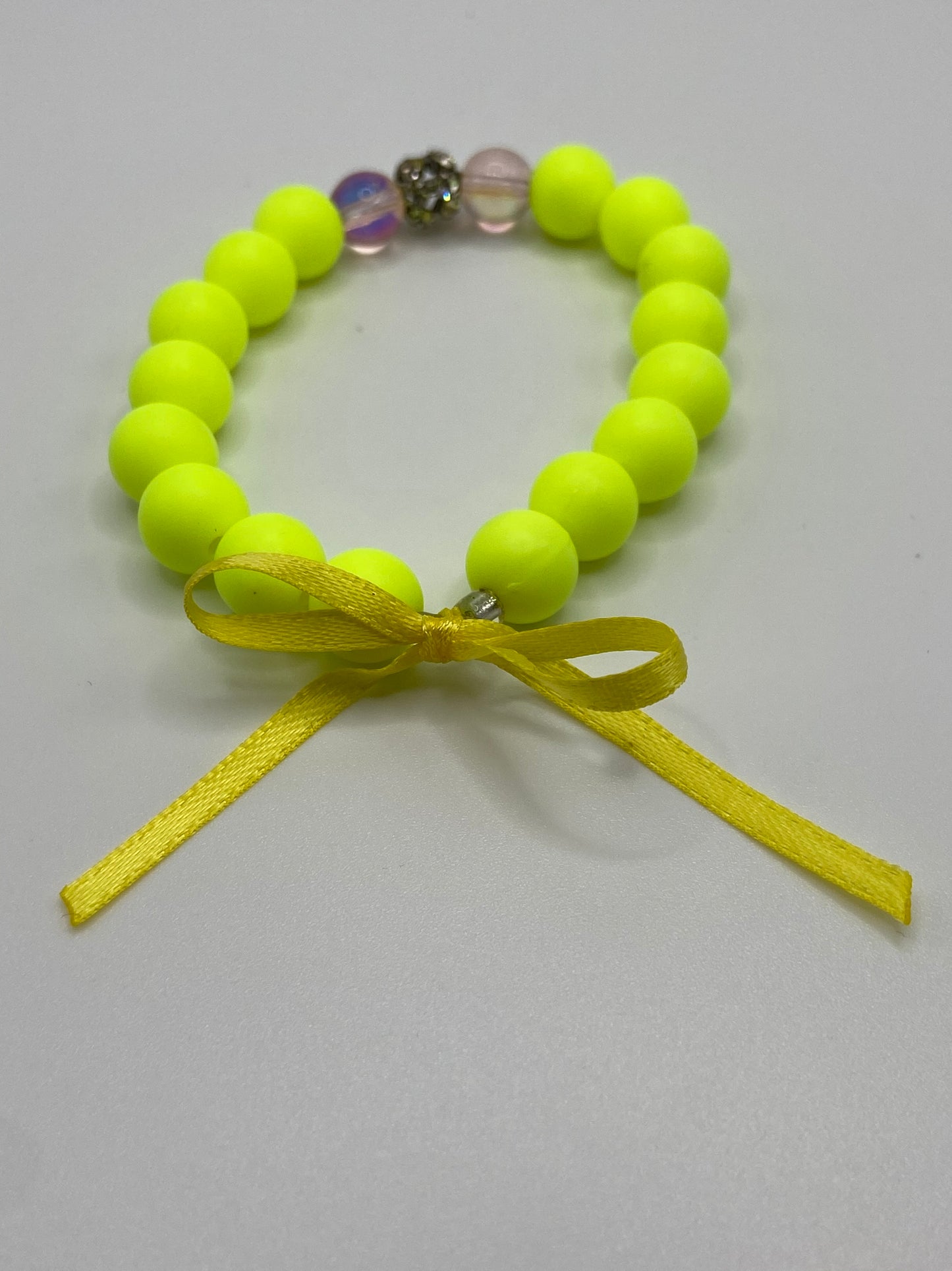 Children's Bling Thin Ribbon Bracelet and Earrings ( Touched By Promise)