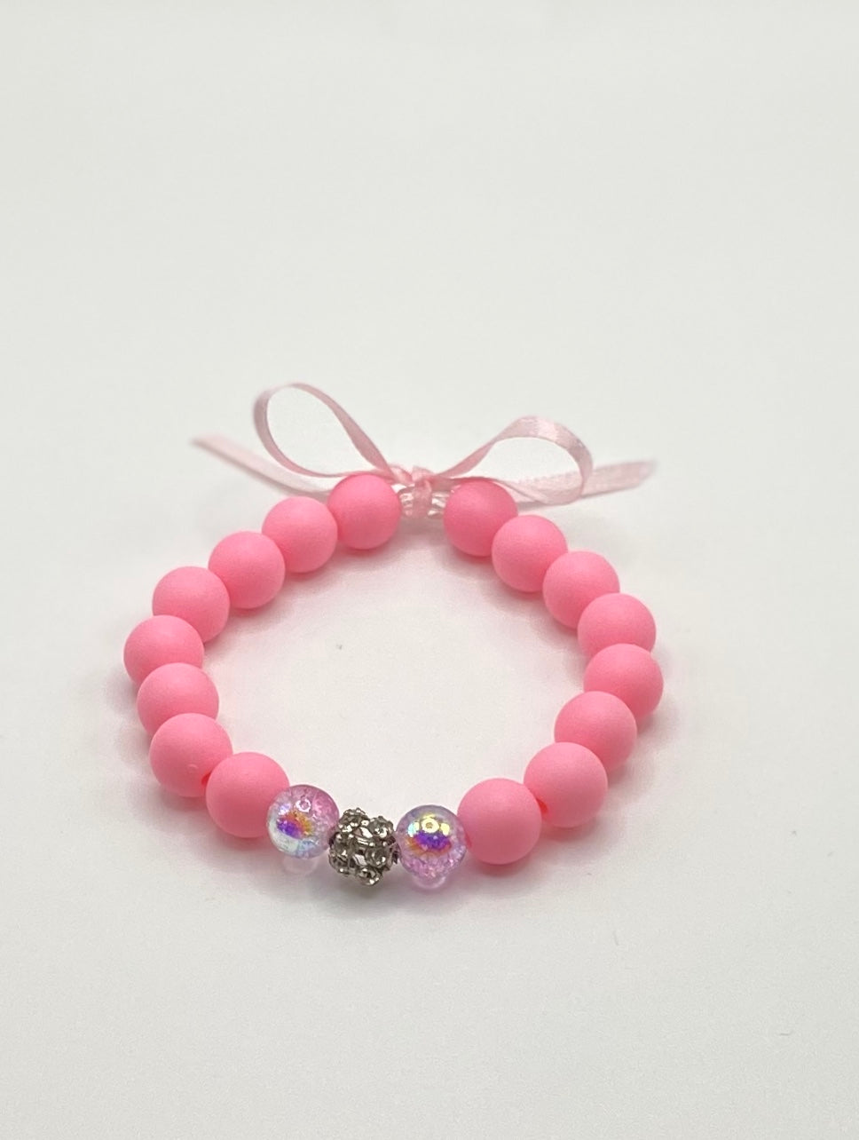 Children's Bling Thin Ribbon Bracelet ( Touched By Promise)