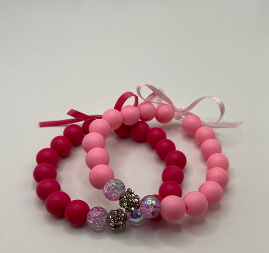 Children's Bling Thin Ribbon Bracelet ( Touched By Promise)