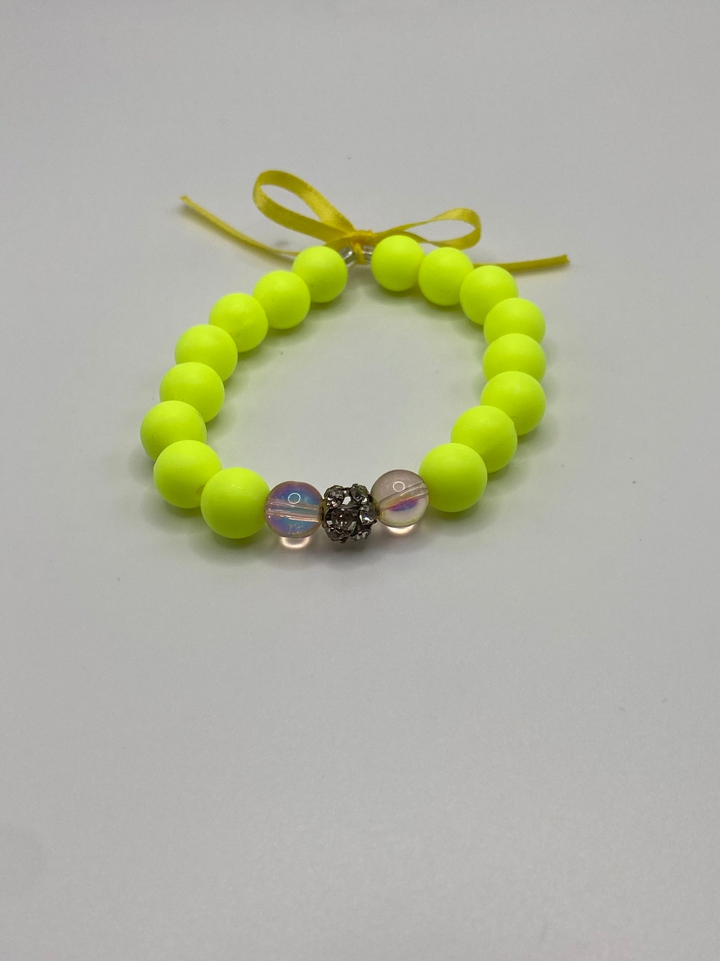 Children's Bling Thin Ribbon Bracelet and Earrings ( Touched By Promise)