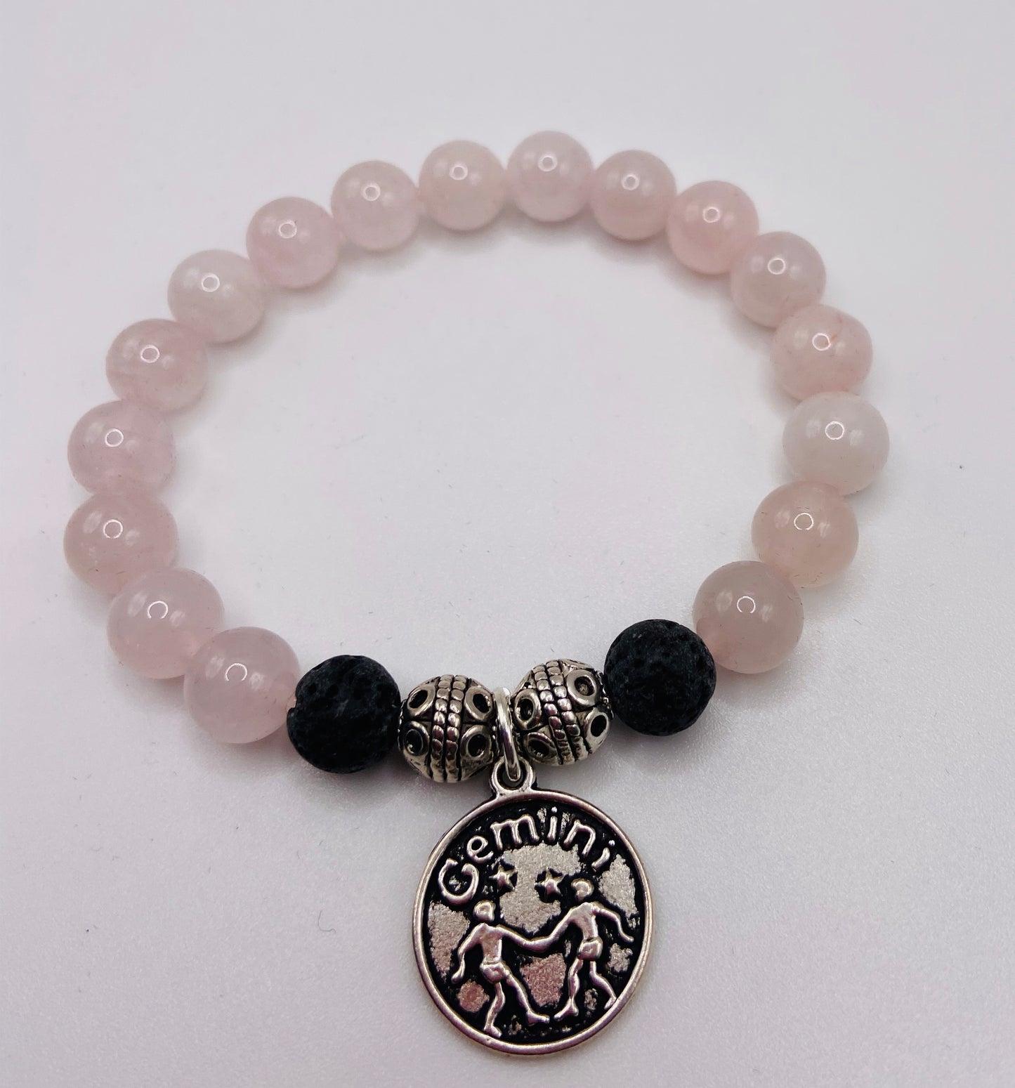 Rose Quartz Zodiac Aromatherapy Diffuser Bracelet