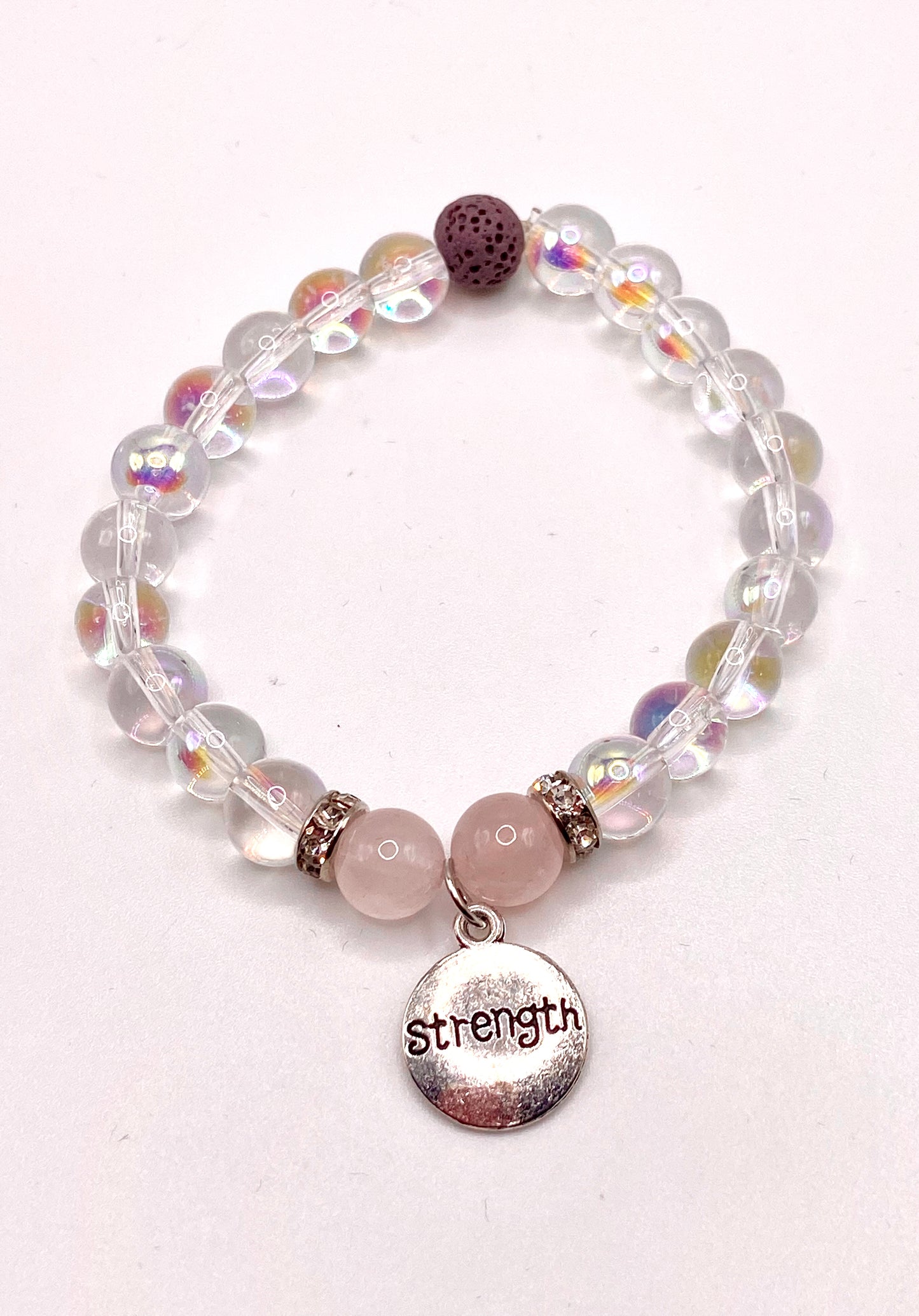 Rose Quartz Children's Aromatherapy Bracelet