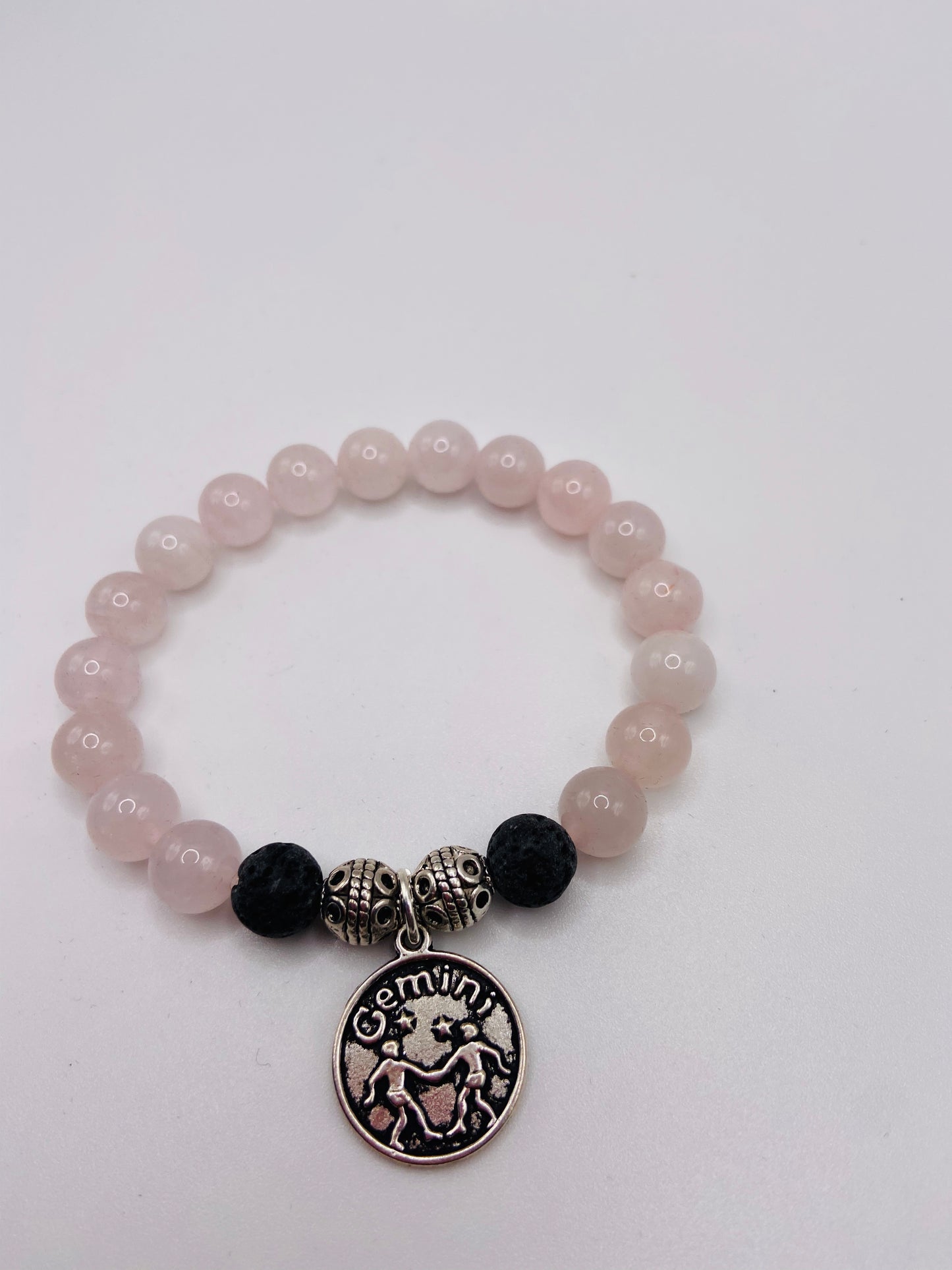 Rose Quartz Zodiac Aromatherapy Diffuser Bracelet