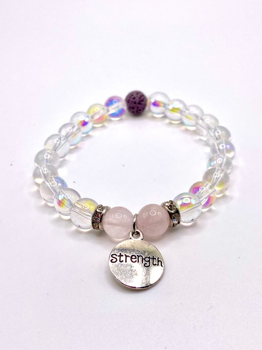 Rose Quartz Children's Aromatherapy Bracelet